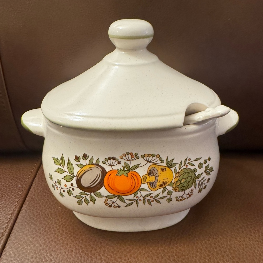 VTG estate find!! Japan Small spice of life soup tureen with lid and ladle